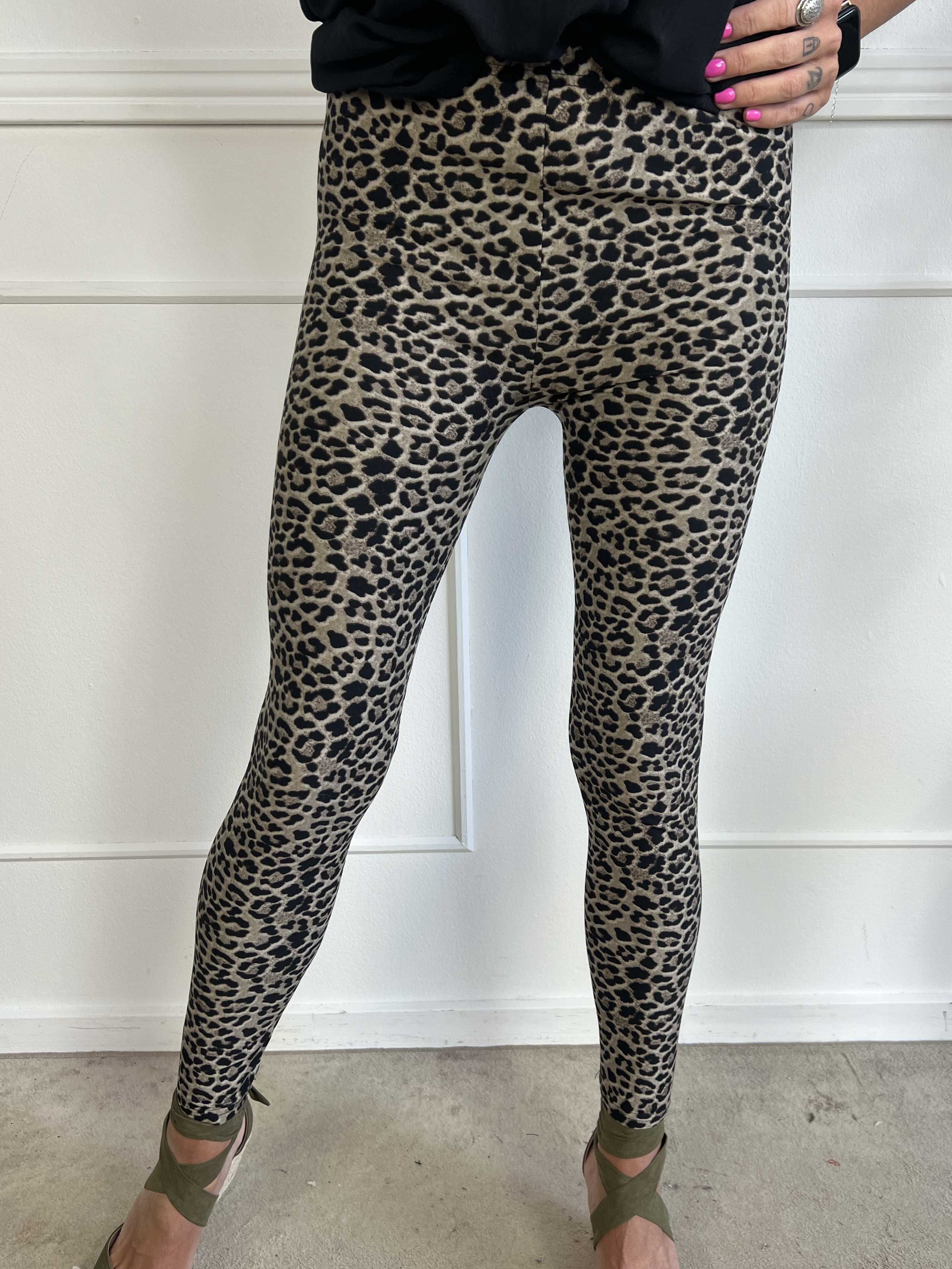 Lula - Mjuka leggings i leopardmönster
